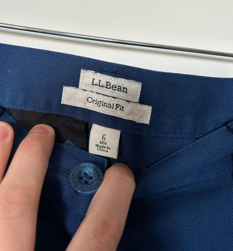 L.L.Bean Vintage High Waisted Navy Pleated Trousers 