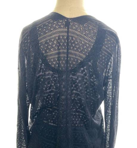 Uniqlo Long Open Weave Cardigan Sweater