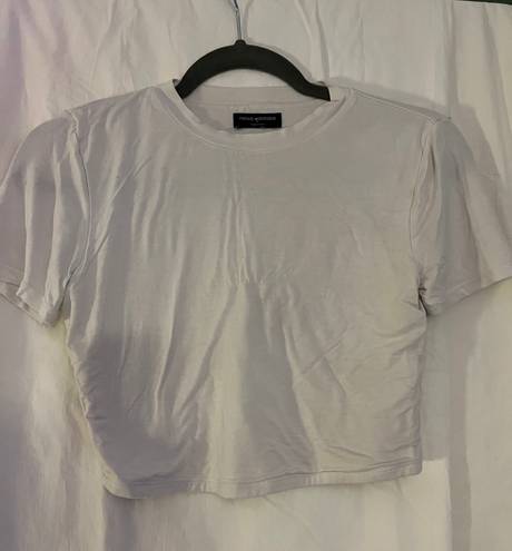 Naked Wardrobe White Crop Top