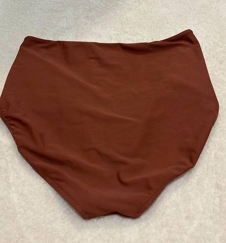 Janela Bay High Waisted Ruched Bikini  Bottoms