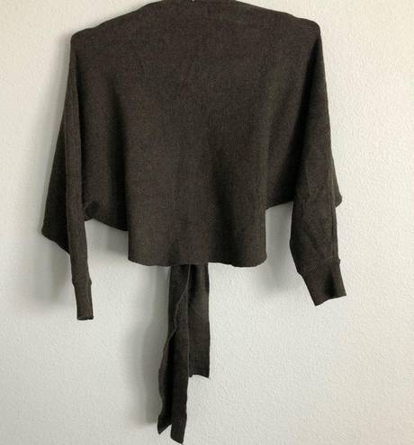 SEEK the Label Green Tie Front Shrug Batwing Sleeve Cardigan Sweater. Size Med