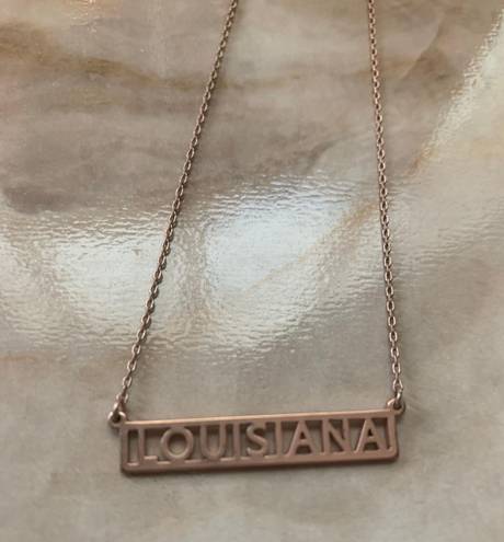 Louisiana Charm Necklace Tan