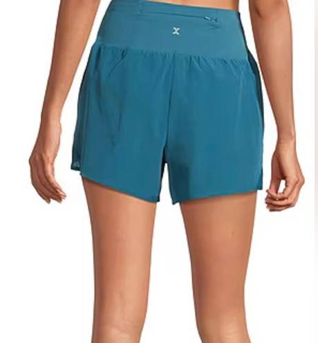 Xersion New  Running Shorts Women's Size XS Dragonfly Blue Quick Dry Liner