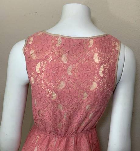 Flying Tomato Anthropologie  Pink Lace Dress