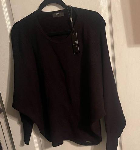 Tahari  black crop sweater