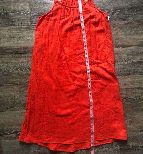 Liz Lange Maternity NWT  Hot Orange Braided Dress S