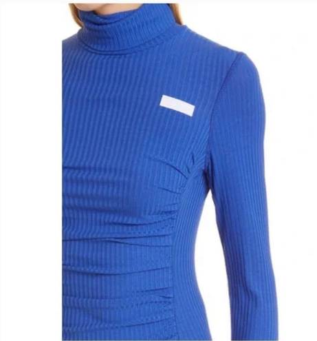 Ganni  Rib Turtleneck Stretch Tencel Lyocell Top