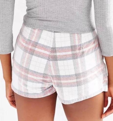 Silence + Noise Urban Outfitters Red White and Blue Plaid Corduroy Skort