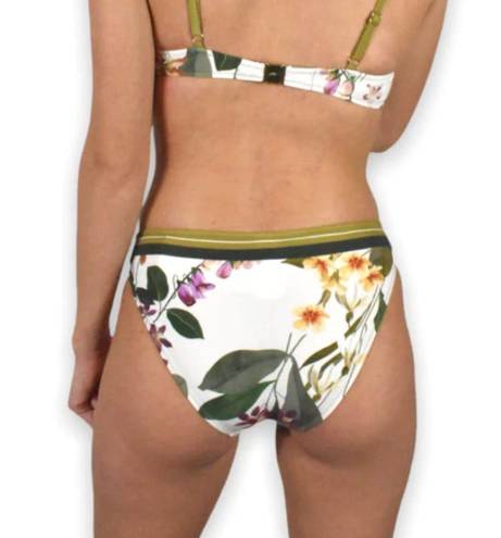 Gottex New!  Floral Print Contrast Trim Bikini - Bottoms