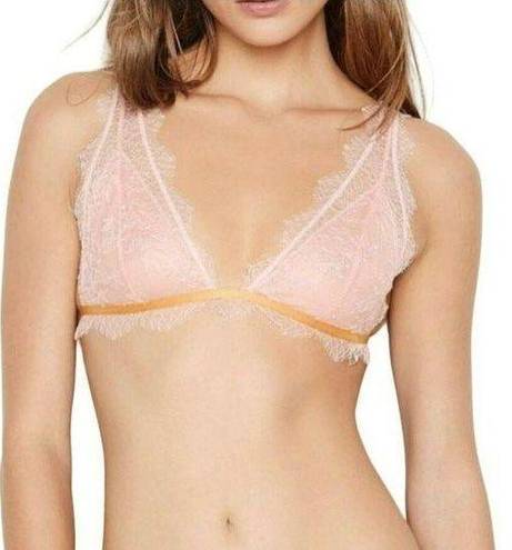 Victoria's Secret  Dream Angels Chantilly Long Line Bralette Angel Bra Pink XL