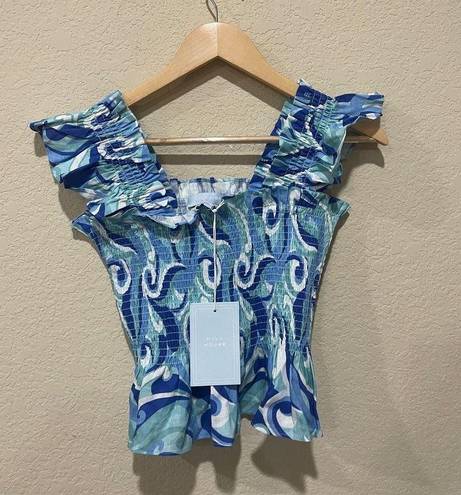 Hill House  the Paz top ocean kaleidoscope Size Small