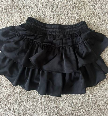 Boutique Tiered Skort Black