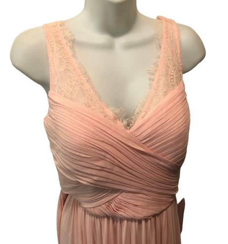 BHLDN By Anthropologie Nouvelle Fleur Bridesmaid Dress Light Pink Sz 10 Wedding