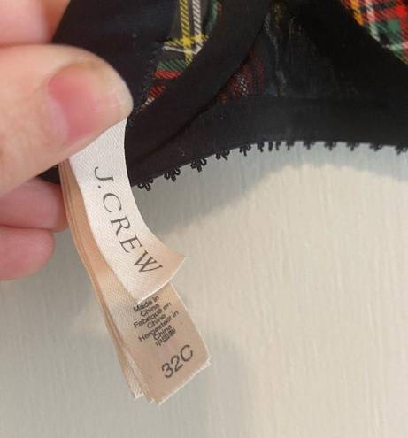 J.Crew  Tartan plaid underwire bra