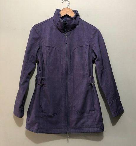 Free Country Authentic Lifestyle  Long Sleeve Fleece Lined Coat Purple Small