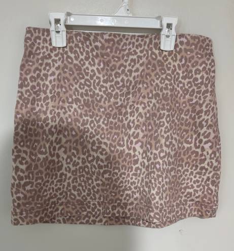 Wild Fable Leopard / Cheetah Pink Skirt