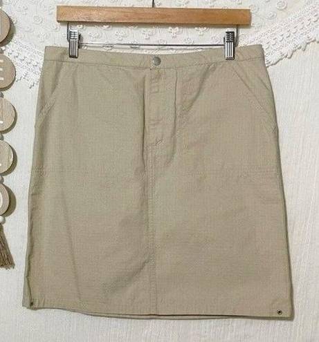 Tommy Hilfiger  Jeans Short Pencil Cotton Skirt Khaki NWT 8