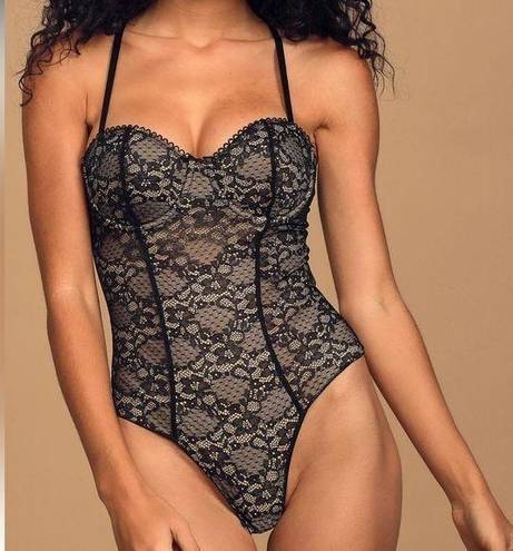 Lulus NEW Spice it Up Black Lace Bustier Bodysuit Size XS - $29 New With  Tags - From Allie