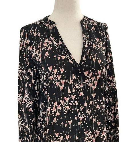 LC Lauren Conrad  Women Size XS Button Up Shirt Roll Tab Sleeve #14-82