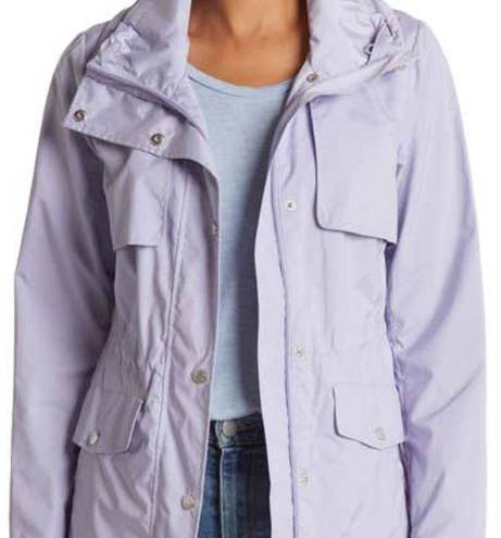 Cole Haan  Water Repellent Hooded Parka Lavender