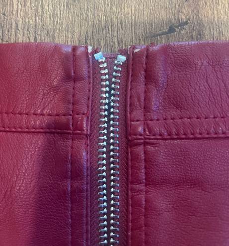 ZARA Red Mini Skirt