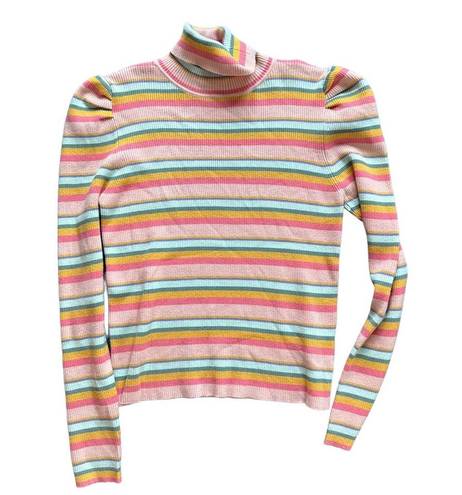 &merci &Merci Pastel Mock Neck Fitted Sweater