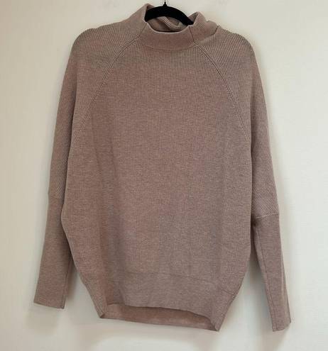 ALLSAINTS  Ridley Funnel Neck Cashmere and Wool Sweater-Shell Pink Size medium