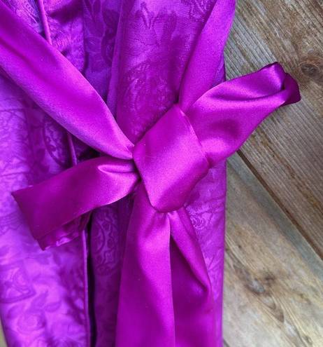 Victoria's Secret Vintage magenta purple gold label Victoria’s Secret dressing gown robe M L