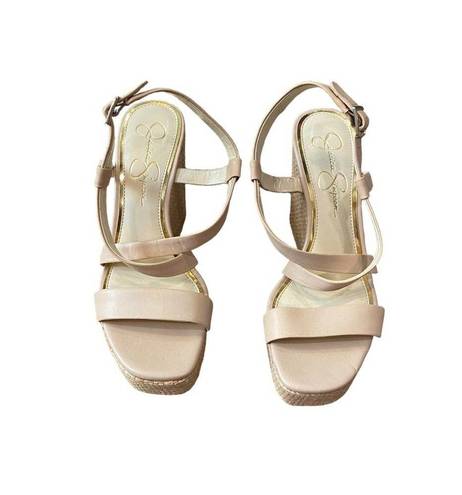 Jessica Simpson  Salona Strappy Wedge Sandals Sz 9 NWOT