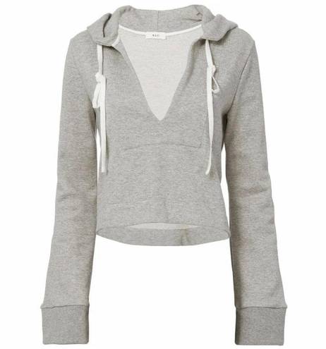 ALC Frank A.L.C. On Duty Gray Declan Cropped Hoodie Sweatshirt XS Women’s Chrissy Teigen