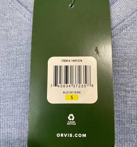 Orvis Women’s V Neck Tunic Blue Sky Size Small NWT FLAW