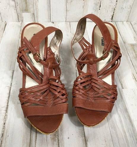 Charlotte Russe  Wedges Sandals Strappy Cork High