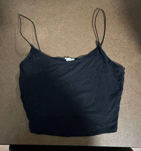 Garage Eva Cropped Cami Top Black