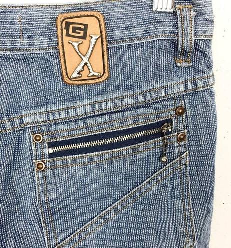 Bermuda Vintage Womens GX Know Who You Are  Jean Shorts Blue Medium Wash Size 30