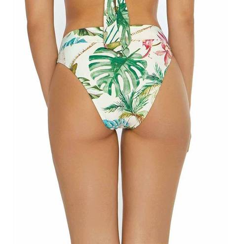 PilyQ New  tropical high waisted bikini bottom. Small.