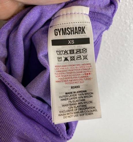 Gymshark Vital Seamless 2.0 2-in-1 Shorts Purple High Waisted Womens XS