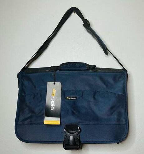 NWT SOLO Navy Expandable 15.6” Laptop Messenger Briefcase Shoulder Bag