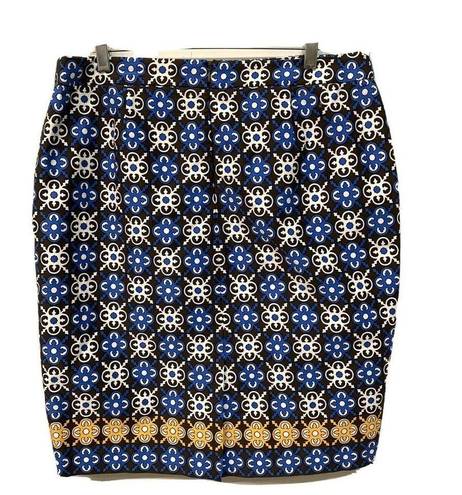 Charter Club  Womens Multicolor Medallion Print Pencil Stretch Skirt