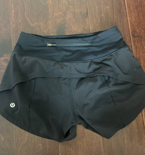 Lululemon Speed Up Shorts 4” In Black