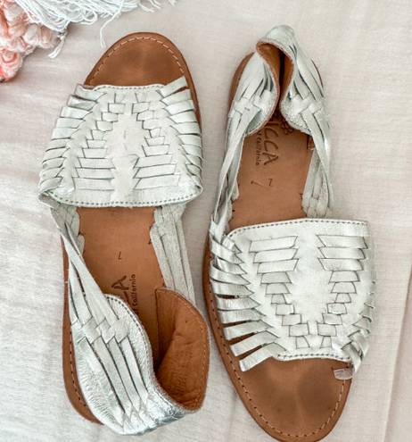 sbicca Silver Sandals 