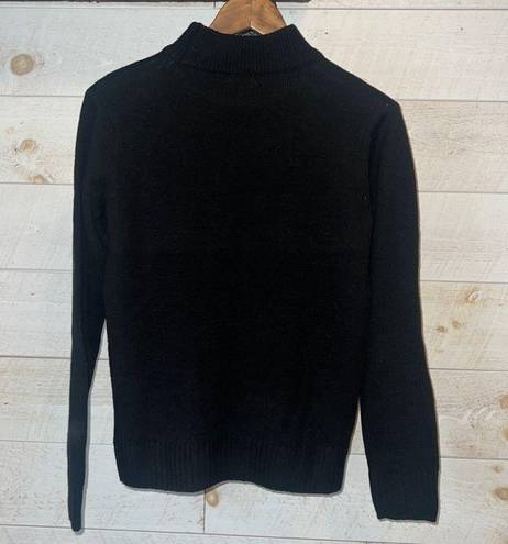 Juicy Couture  Women’s Black Mock Neck Embellished Sweater Size M