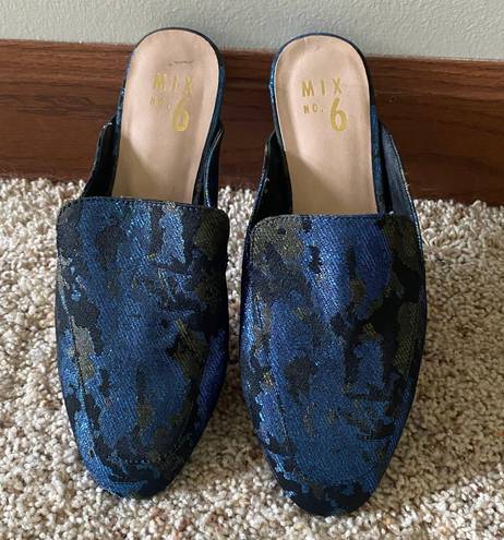 mix no. 6 Sparkly Patterned Mules