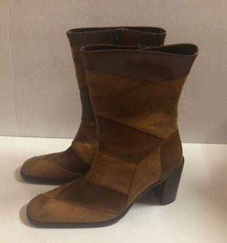 Glamour Brown Heel Boots Size 7