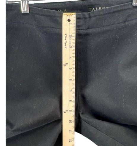 Talbots  Womens Heritage Ankle Skinny Jeans Sz 8 Black Denim Side Zip Flat Front