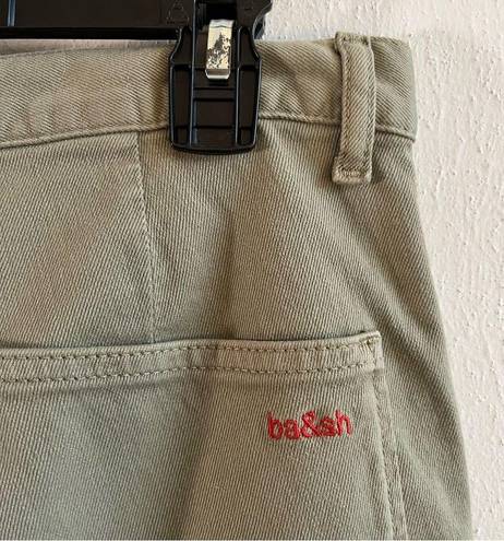 Ba&sh  Pants The Csally Jeans in Kaki Light Army Green Sz US4 Sz 4 GUC