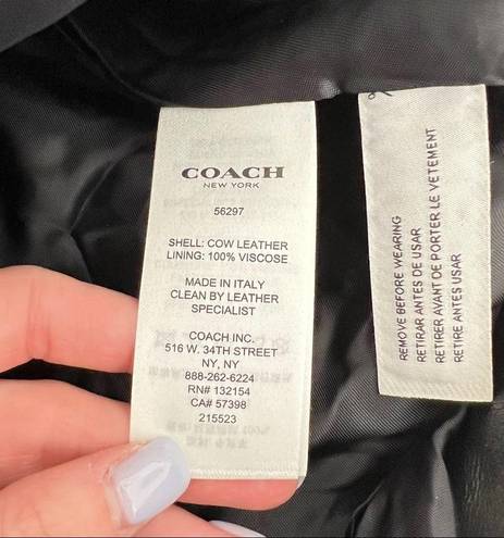 Coach  1941 Leather Belted Mini Skirt 4