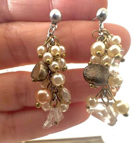 Coldwater Creek  pearly cluster earrings