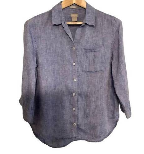 Chico's Chico’s 100% linen shirt size 8