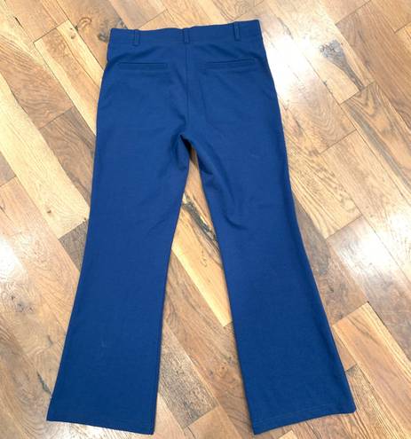 Betabrand Womens Blue Cropped Stretch Yoga Pants Petite Size Small