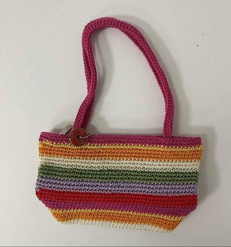 The Sak  Colorful Stripe Crochet Shoulder Bag Purse